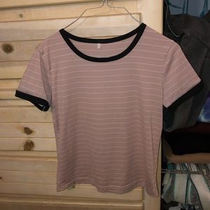 Pink striped shirt